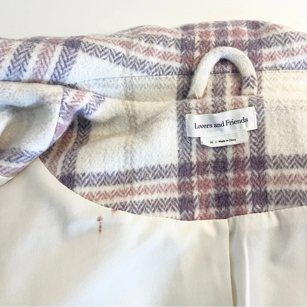 Lovers and Friends Conlee Quilted Shacket Jacket in Pink & Purple - Picture 11 of 13